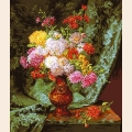 Набор для вышивания нитками GOBLENSET "Хризантемы в японской вазе"